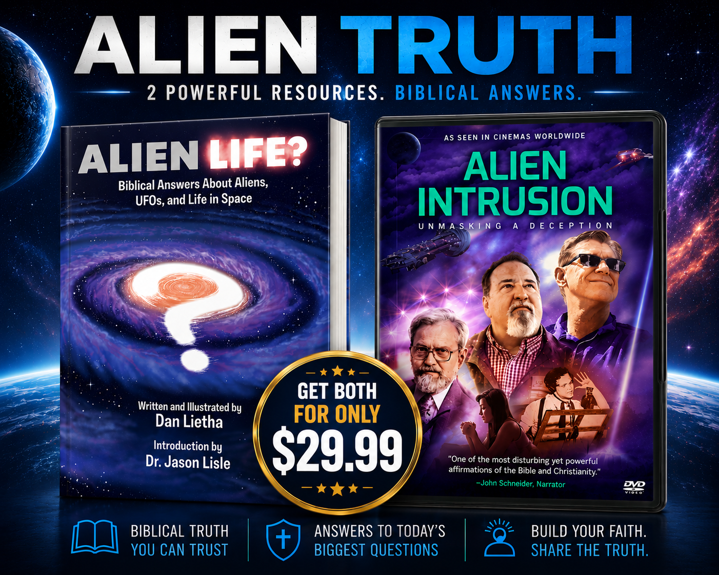 Aliens and the Bible Bundle (Book & DVD)