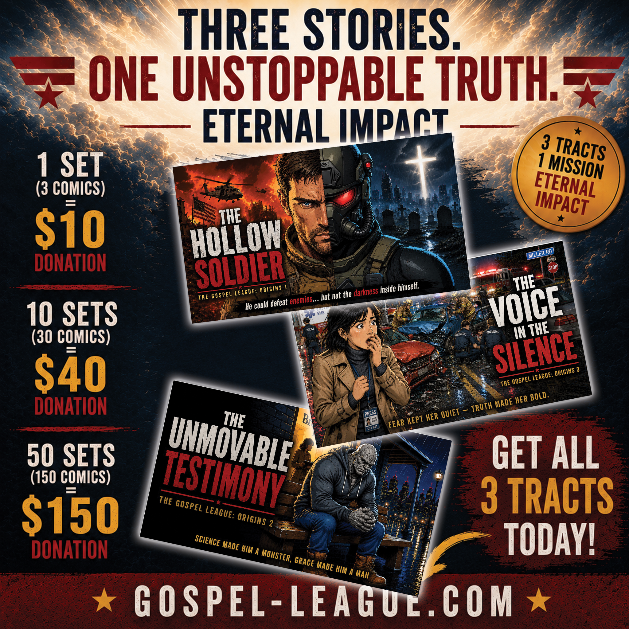 PRE-ORDER: Gospel League Tracts (Series 1-3)